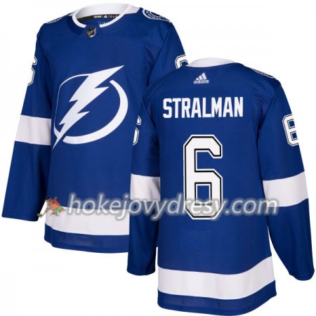 Pánské Hokejový Dres Tampa Bay Lightning Anton Stralman 6 Adidas 2017-2018 Modrá Authentic